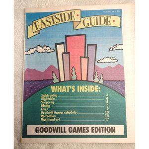 Eastside Guide Newspaper Goodwill Games Edition July 18, 1990 Fairs Dining Sight